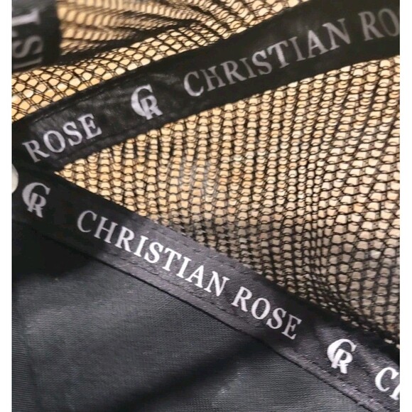 Christian Rose| CR004 Iconic II Trucker Mesh Baseball Cap - Black & Silver Hat - Picture 6 of 6